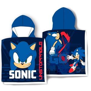Poncho toalla Sonic The Hedgehog algodon
