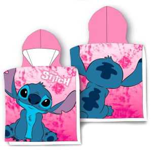 Poncho toalla Stitch Disney algodon