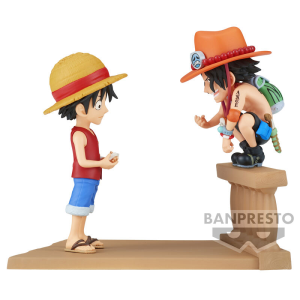 Figura Monkey D Luffy Portgas D Ace World Collectable Log Stories One Piece 8cm