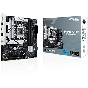PLACA ASUS PRIME B760M-PLUS,INTEL,1700,B760,4DDR5,128GB,HDMI+DP,4SATA+2M.2,5USB 3.2+1USB-C,2.5GB,MATX