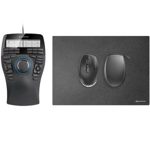 3Dconnexion SpaceMouse Enterprise Kit 2 ratón Oficina Ambidextro RF Wireless + USB Type-A 6DoF