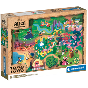 Puzzle Mapa Alicia en el Pais de las Maravillas Disney 1000pzs Puzzle Mapa Alicia en el Pais de las Maravillas Disney 1000pzs
