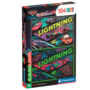 Puzzle glowing Cars Disney 104pzs Puzzle glowing Cars Disney 104pzs