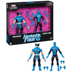 Blister 2 figuras Wolverine Spiderman Los 4 Fantasticos Marvel Blister 2 figuras Wolverine Spiderman Los 4 Fantasticos Marvel