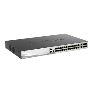 D-Link DMS-3130-30TS/E switch Gestionado L3 10G Ethernet (100/1000/10000) Montaje en pared/escritorio Negro