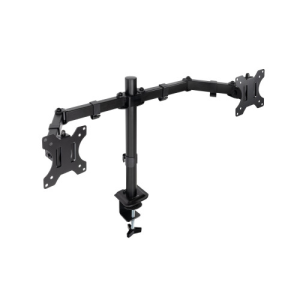 TooQ Soporte de Mesa para 2 Pantallas 17-27 Negro