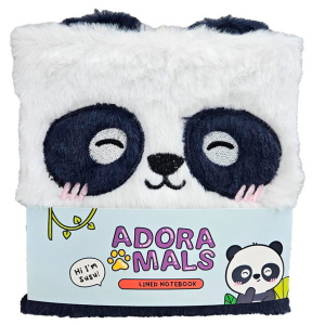 Cuaderno peluche A5 Oso Panda Adoramals Cuaderno peluche A5 Oso Panda Adoramals
