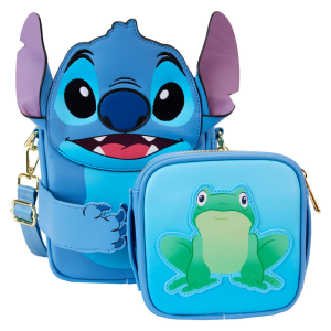 Bolso bandolera monedero Camping Cuties Stitch Disney Loungefly Bolso bandolera monedero Camping Cuties Stitch Disney Loungefly