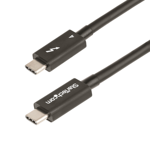 StarTech.com Cable de 0,5m Thunderbolt 4 - 40Gbps - PD 100W - Vídeo 4K/8K - Cable Thunderbolt 4 con Certificación Intel - Compat
