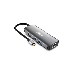 Urban Factory MHC55UF base para portátil y replicador de puertos Alámbrico USB 3.2 Gen 1 (3.1 Gen 1) Type-C Gris