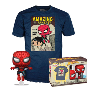 Set figura POP #38 Tee Marvel Spiderman Comic Cover