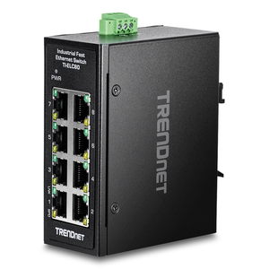 Trendnet TI-ELC80 switch No administrado Fast Ethernet (10/100) Negro