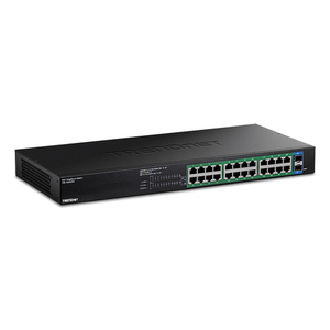Trendnet TPE-TG262ES switch Gestionado Gigabit Ethernet (10/100/1000) Energía sobre Ethernet (PoE) Negro