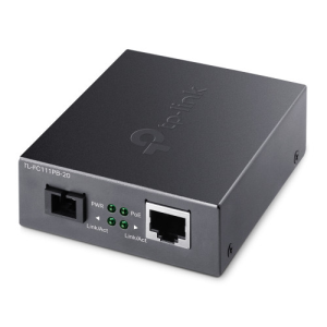 TP-Link TL-FC111PB-20 convertidor de medio 100 Mbit s Negro