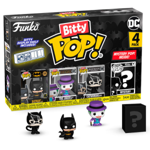 Blister 4 figuras Bitty POP DC Comics Batman 85th Anniversary Batman en GAME.es