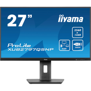 iiyama ProLite XUB2797QSNP-B1 pantalla para PC 68,6 cm 27 2560 x 1440 Pixeles Wide Quad HD LED Negro iiyama ProLite XUB2797QSNP-B1 pantalla para PC 68,6 cm 27 2560 x 1440 Pixeles Wide Quad HD LED Negro