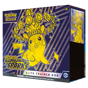 Caja de cartas  Pokemon Escarlata y purpura Chispas Fulgurantes Elite Trainer (Castellano)