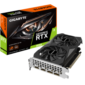 Gigabyte GeForce RTX 3050 Windforce OC 6GB GDDR6 - Tarjeta Grafica Gaming