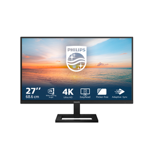 Philips 1000 series 27E1N1900AE/00 pantalla para PC 68,6 cm (27") 3840 x 2160 Pixeles 4K Ultra HD LCD Negro