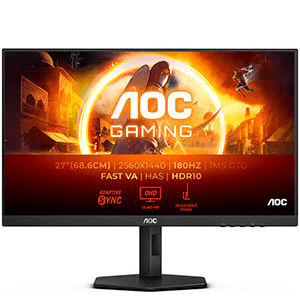 AOC Gaming G4 Q27G4XN 27´´ - Fast VA - 2K QHD - 180Hz - HDR10 - Monitor Gaming AOC Gaming G4 Q27G4XN 27´´ - Fast VA - 2K QHD - 180Hz - HDR10 - Monitor Gaming