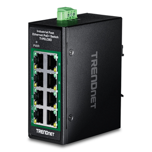 Trendnet TI-PELC80 switch No administrado Fast Ethernet (10/100) Energía sobre Ethernet (PoE) Negro