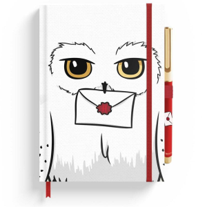 Cuaderno A5 premium boligrafo Hedwig Harry Potter