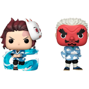 Blister 2 figuras POP Demon Slayer Kimetsu no Yaiba Tanjiro Kamado #38 Sakonji Urokodaki