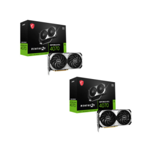 MSI Geforce RTX 4070 Ventus 2X OC E1 12GB GDDR6 - Tarjeta Grafica Gaming