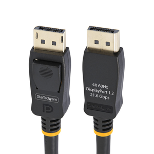 StarTech.com Cable DisplayPort 1.2 4K 60Hz de 2m - Cable DP UHD con Pestillos - con Certificación VESA - Cable para Monitor Disp