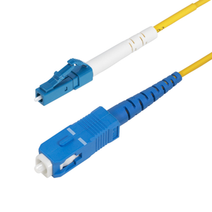 StarTech.com Cable de Fibra Óptica Simplex LC a SC (UPC) OS2 Monomodo de 5m - 9/125µm - 40G/100G - Resistente a Dobleces - Low I