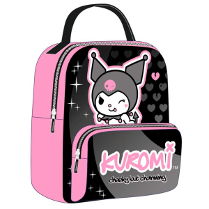 Mochila Kuromi Hello Kitty 23cm Mochila Kuromi Hello Kitty 23cm