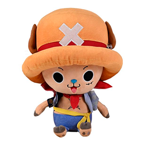 PELUCHE CHOPPER VESTIDO DE LUFFY NEW WORLD 20CM