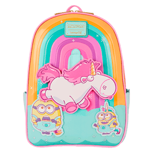 Mochila Fluffy Unicorn Minions Loungefly 30cm