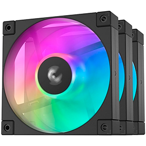 VENTILADOR 120X120 DEEPCOOL FD12 ARGB PACK 3 BLACK
