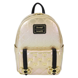 Loungefly 50th Anniversary mochila City backpack Oro Cuero vegano
