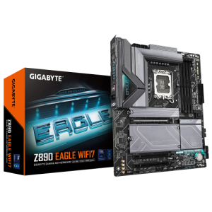 GIGABYTE Placa base Z890 EAGLE WIFI7 - Compatible con CPUs Intel Core Ultra (Serie 2), VRM de 14+1+2 fases, hasta 8800MHz DDR5 (