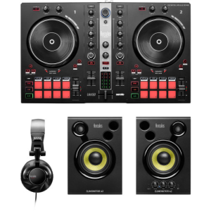 Hercules DJ Essentials Kit - Impulse 300 MK2 + DJ Monitor 42 + HDP DJ60