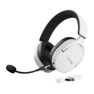 Trust GXT 491W FAYZO Auriculares Inalambrico y alambrico Diadema Juego USB Tipo C Bluetooth Negro Blanco para PC GAMING en GAME.es