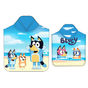 Poncho toalla Bluey microfibra Poncho toalla Bluey microfibra