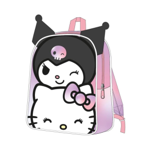 Mochila Kuromi Hello Kitty 27cm Mochila Kuromi Hello Kitty 27cm
