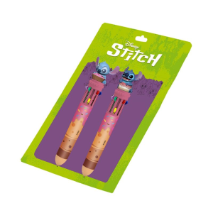 Blister 2 boligrafos 10 colores Stitch Disney Blister 2 boligrafos 10 colores Stitch Disney