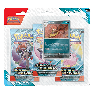 Pack de 3 Sobres de Refuerzo Pokemon TCG SV9: Juntos de Aventuras