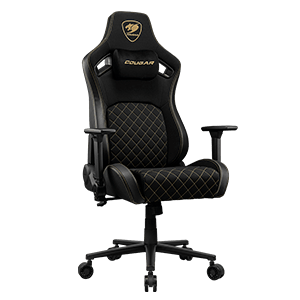 Cougar Defensor Gold Fabric - Silla Gaming