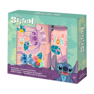 Cantimplora aluminio Sandwichera Stitch Disney 500ml para Merchandising en GAME.es