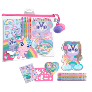Set papeleria en estuche Sweet Dreams