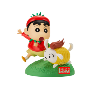 Figura Shinnosuke Vegetable Costume Crayon Shinchan 10cm en GAME.es