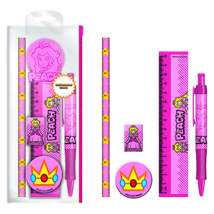 Set papeleria Peach Super Mario Bros Set papeleria Peach Super Mario Bros