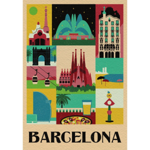 Puzzle Barcelona Style in the City 1000pzs Puzzle Barcelona Style in the City 1000pzs