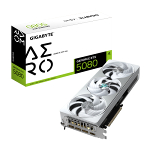 GIGABYTE GeForce RTX 5080 AERO OC SFF 16G Tarjeta Gráfica - 16GB GDDR7, 256 bits, PCI-E 5.0, 2730MHz Core Clock, 3 x DisplayPort