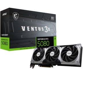 MSI VENTUS GeForce RTX5080 16G 3X OC NVIDIA GeForce RTX 5080 16 GB GDDR7 para PC GAMING en GAME.es
